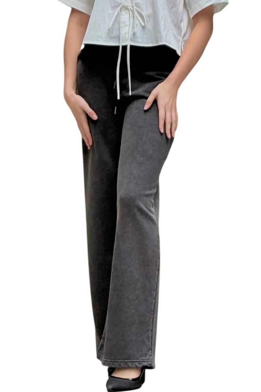 NEW ELLE GREY contrast denim jeans in grey